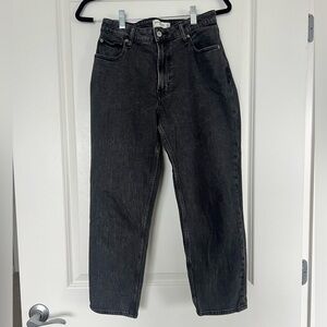 Abercrombie & Fitch Dark Gray “Mom” Jeans